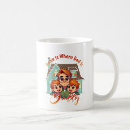 Hem är Pappa - Far dag-gifteori Kaffemugg