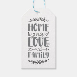 Hem är tillverkat av Kärlek-blomman i Kärlek & Fam Presentetikett