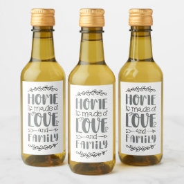 Hem är tillverkat av Kärlek-blomman i Kärlek & Fam Vinetikett