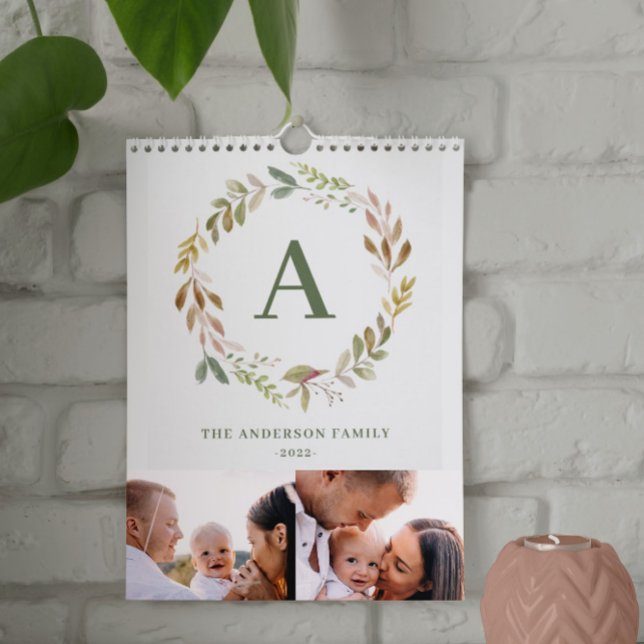 Hem är vårt foto för vattenfärgsblad i lycklig stä kalender (Skapare uppladdad)