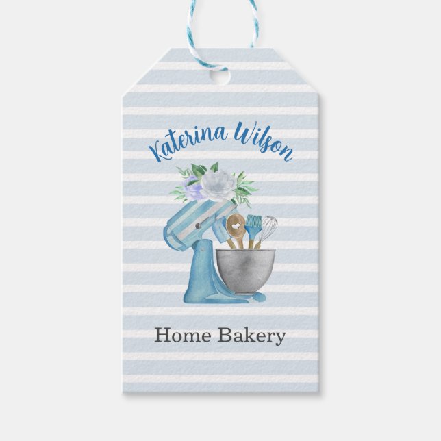 Hem Bakery Blue Flower Mixer Presentetikett (Framsidan)