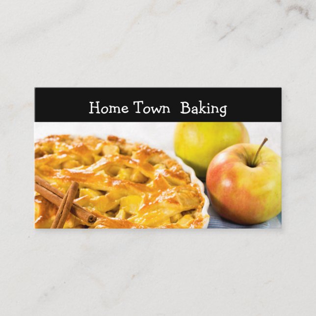 Hem- bakning och bageri Businescards Visitkort (Framsida)