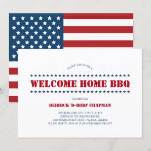 Hem- BBQ USA för välkomnande Inbjudningar