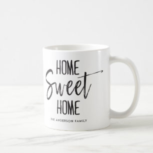 Hem- beställnings- efternamn för sötsakhem   kaffemugg
