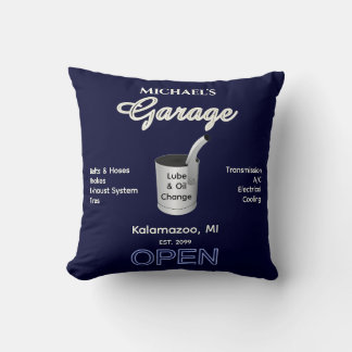 Hem Bilmekaniker Garage Full service Mörk Navy Kudde