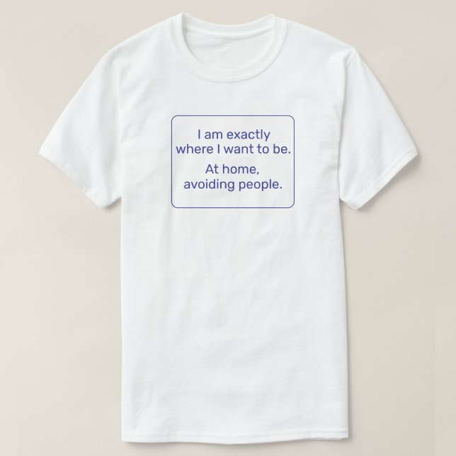 Hem (blå) t shirt (Design framsida)