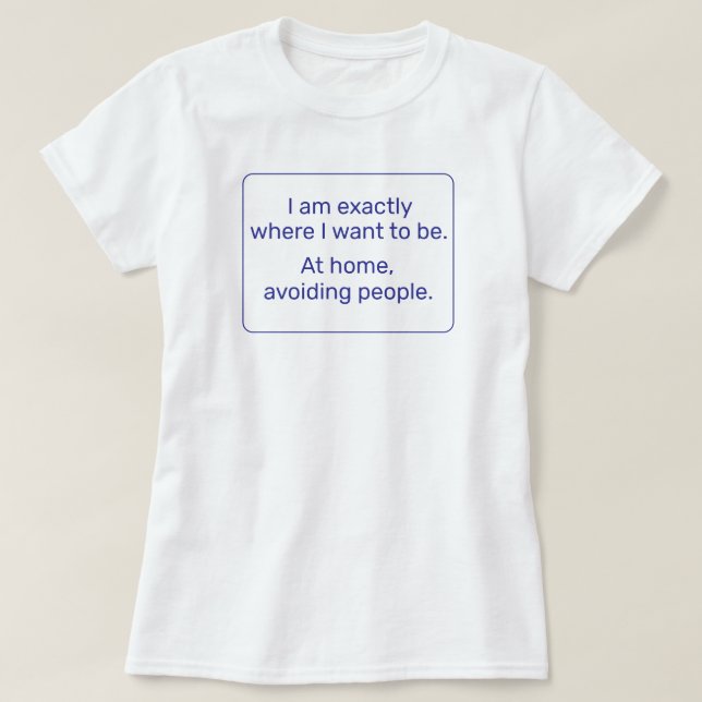 Hem (blå) t shirt (Design framsida)