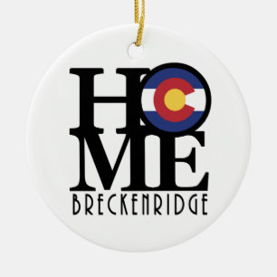 HEM- Breckenridge CO Julgransprydnad Keramik
