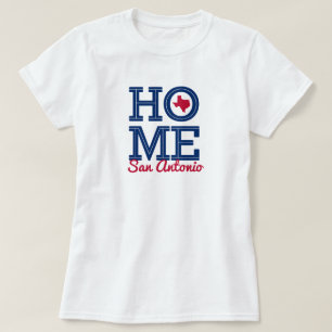 HEM - Brev och Texas Shape Flagga Färg T Shirt
