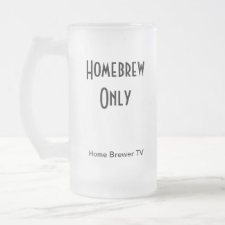 Hem- brygd endast, hem- bryggareTV Frostat Ölglas