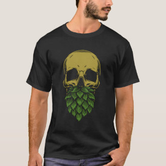 Hem-brygga-Ipa-skålskåda med Brewer Skull Skutt T Shirt