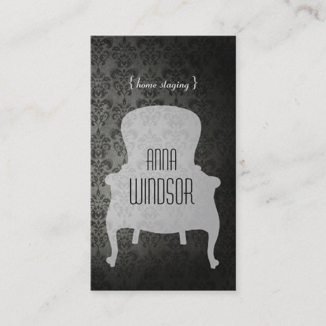 Hem- byggnadsställningvisitkort för shabby chic visitkort (Framsida)