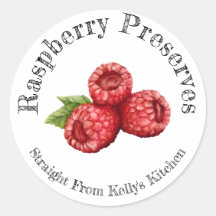 Hem Canning Raspberry Preserve Food Label