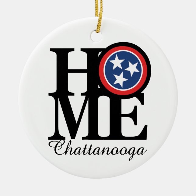 HEM- Chattanooga Julgransprydnad Keramik (Framsidan)