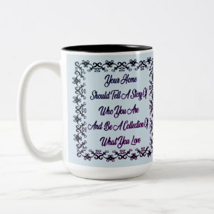 Hem- citationsteckenkaffemugg Två-Tonad mugg