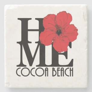 HEM Cocoa Beach Red Hibiscus Stenunderlägg