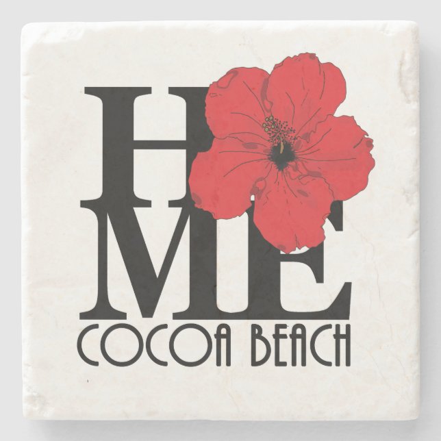 HEM Cocoa Beach Red Hibiscus Stenunderlägg (Framsidan)