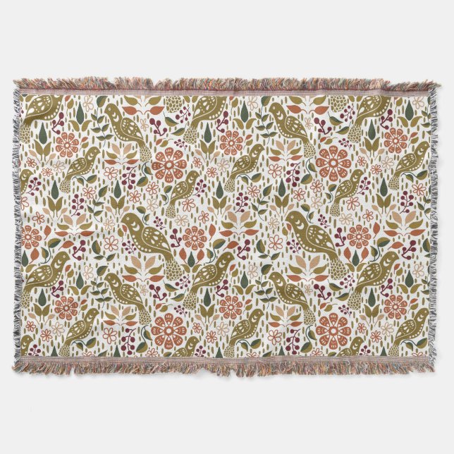 Hem-dekanter för fasansfull folkart-vridning på hö filt (Framsidan)