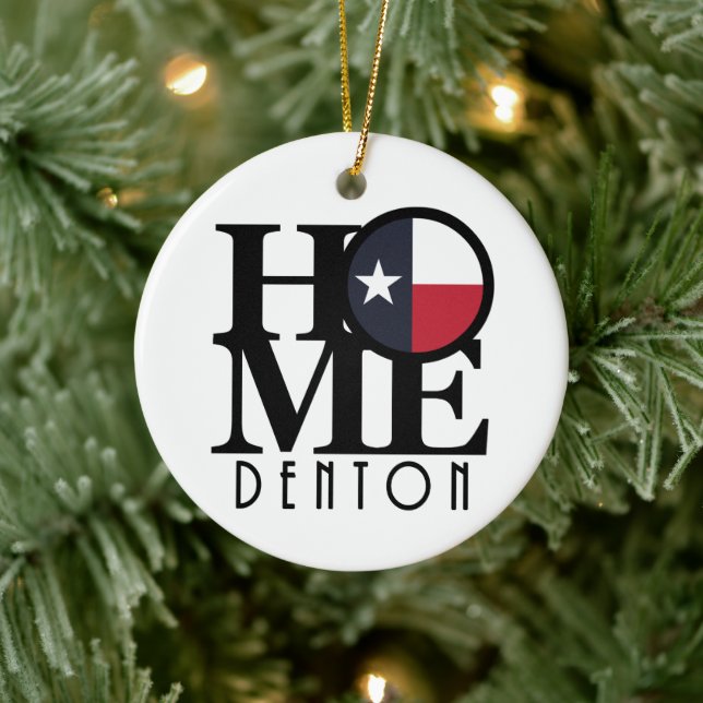 HEM Denton Texas Julgransprydnad Keramik (Träd)