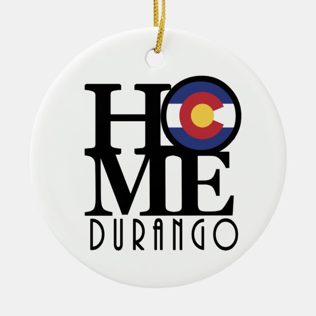 HEM- Durango Colorado Julgransprydnad Keramik (Framsidan)