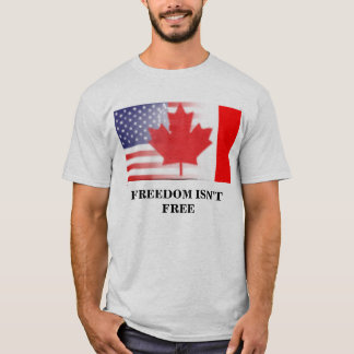hem-flagga FRIHET ÄR INTE FRI T Shirt