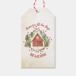 Hem för alla dagar | Rött julhus Presentetikett