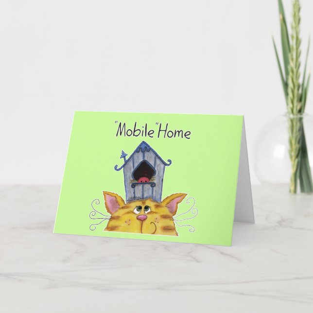 Hem för Cat and Bird House Mobile Meddelande (Framsida)