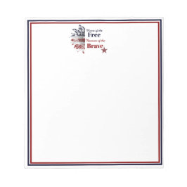 Hem för de fria på grund av de modiga,   anteckningsblock