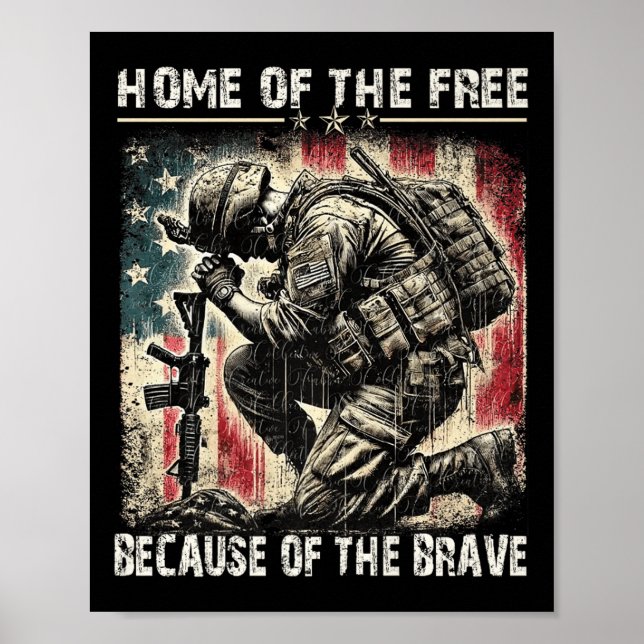 Hem för de fria på grund av de modiga - Veteraner  Poster (Framsidan)