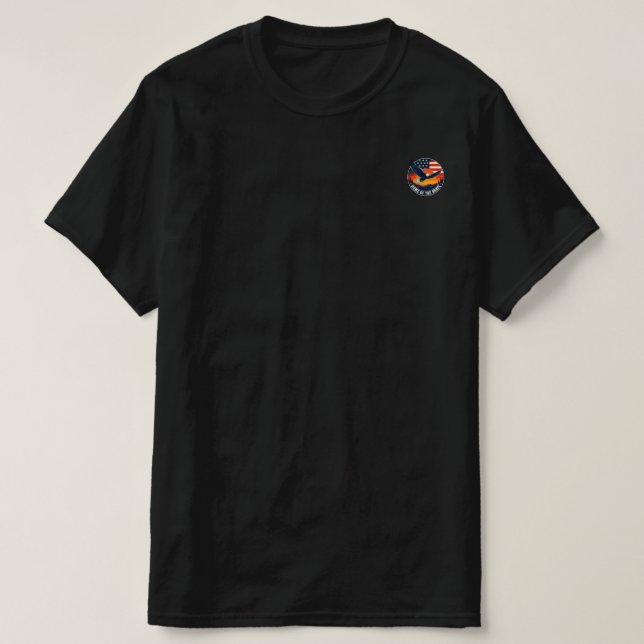 Hem för den modiga örnen t shirt (Design framsida)