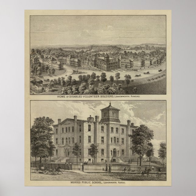 Hem för handikappade frivilliga soldater poster (Framsidan)