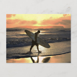 Hem för Hawaii Surfer Vykort