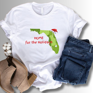 Hem för Helgdagarna Florida Vinterjul T Shirt
