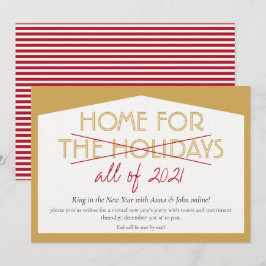 Hem för Helgdagarna i den ädla Nyårsaftonen Party Inbjudningar