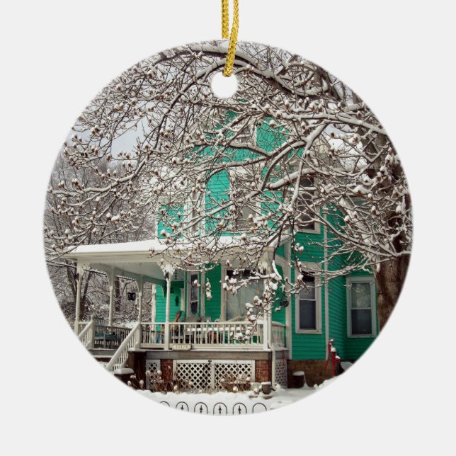 Hem för Helgdagarna Julgransprydnad Keramik (Framsidan)