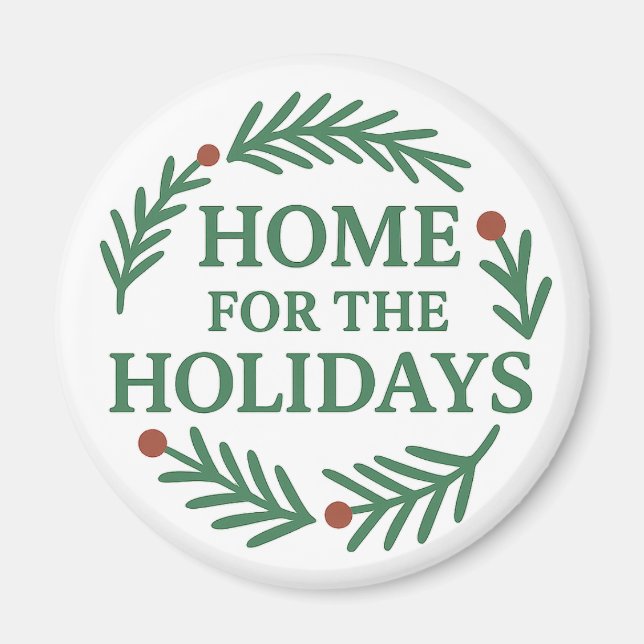 Hem för Helgdagarna Julmagnet Magnet (Framsidan)