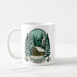 Hem för Helgdagarna Wilderness Cabin Art Kaffemugg