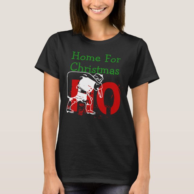 Hem för jul Glad helg T-Shirt (Framsida)