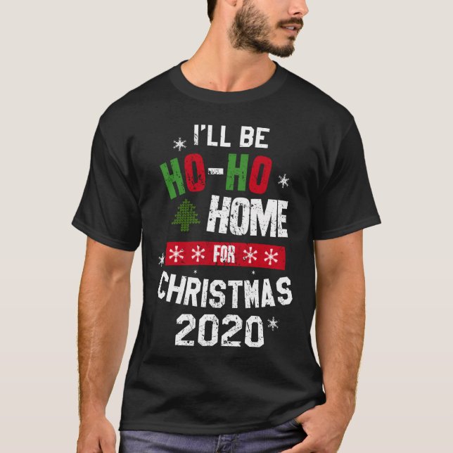 Hem för julretro t shirt (Framsida)