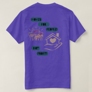 Hem för människor, inte för vinst t shirt