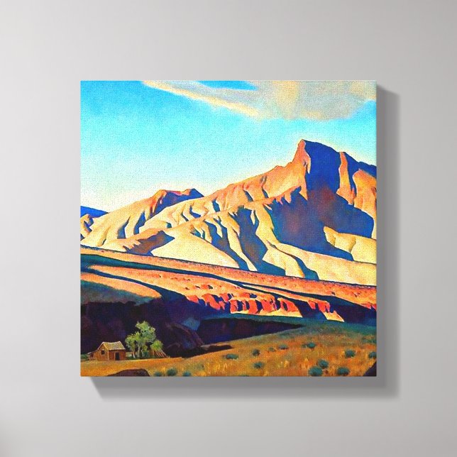 ”Hem för ökensatten” av Maynard Dixon Canvastryck (Framsida)