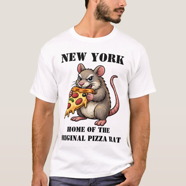 Hem för Pizza-Råttan T Shirt (Framsida)