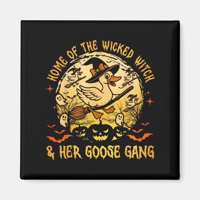 Hem för Wicked&amp; hennes gang Witch Hall Magnet (Framsidan)