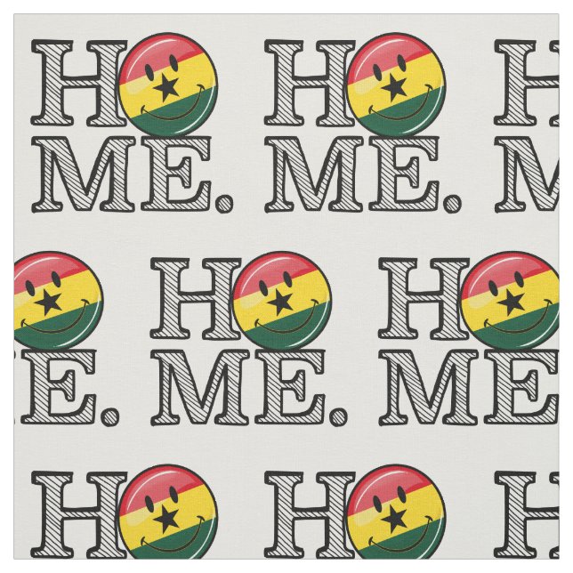 Hem Ghana Smiling Flagga Houseuppvärmning Tyg (Provkarta)
