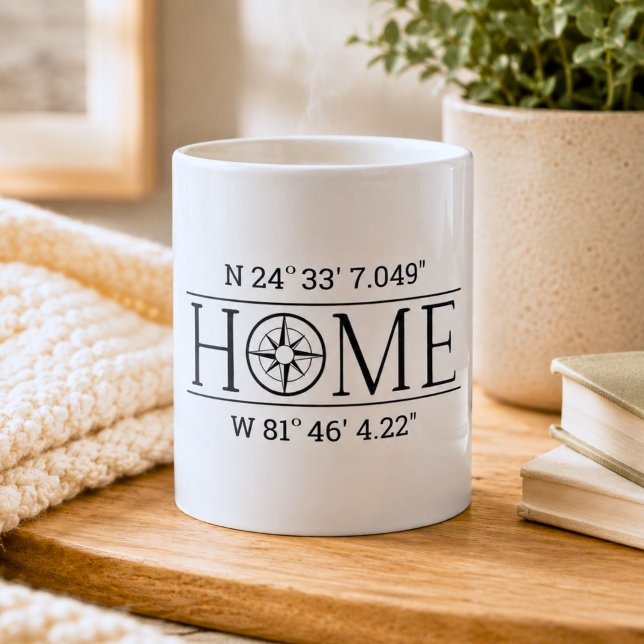 Hem GPS-koordinater Kaffemugg (Skapare uppladdad)