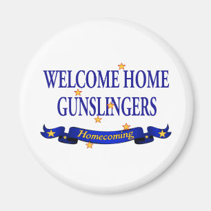 Hem- Gunslingers för välkomnande Magnet