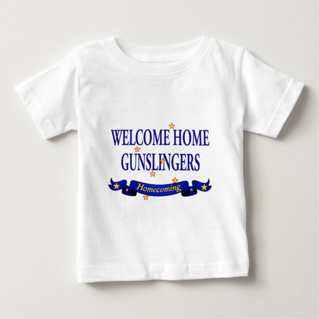 Hem- Gunslingers för välkomnande Tee Shirt (Framsida)