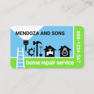 Hem Handyman Verktyg liggande Visitkort