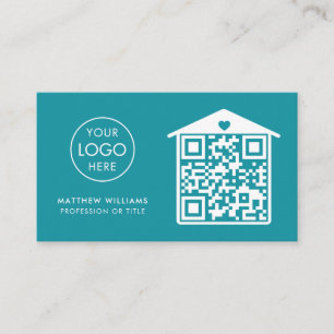 Hem Health Aide Professionell QR Code Logotyp Mode Visitkort