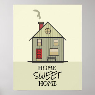 Hem Hemma Bäst Hus Citat Sött Hus Poster